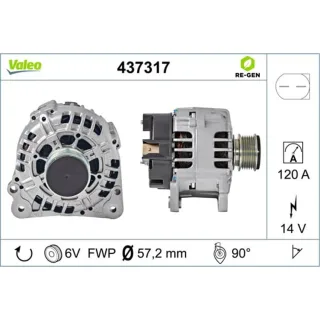 Valeo Lichtmaschine Audi TT Seat Alhambra Skoda Superb VW Bora Sharan