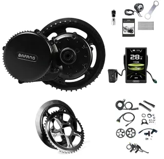 [EU DIRECT] BAFANG BBS02B 36V 500W Mid-Motor Conversion Kit Electric Bike Kits with C010 Display Screen 36/42/44T Chainw