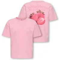 KIDS ONLY T-Shirt KOGHELEN LIFE S/S LOOSE TEE JRS NOOS mit großem Rückendruck