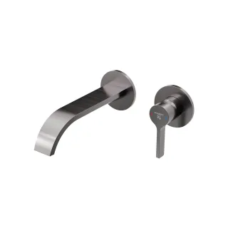 Steinberg Serie 280 Waschtisch-Wand-Einhebelmischer, Gunmetal gebürstet 280 1814 3 BGM