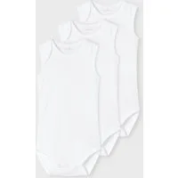 Name It Body NBNBODY 3P TANK SOLID WHITE 3 NOOS (Packung, 3-tlg)