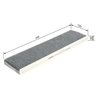 Bosch Aktivkohle-Innenraumfilter Mini R55 R56 R57 R60 R61 1,6