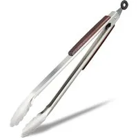 relaxdays Grillzange Küchenzange aus Edelstahl 38 cm