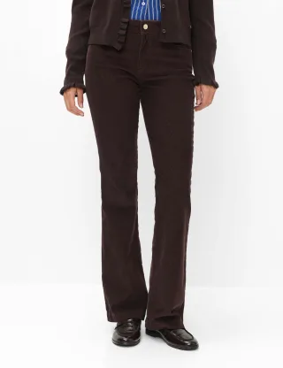 Brax Damen Cordhose Style SHAKIRA BRUNETTE, dunkelrot, Gr. 42K