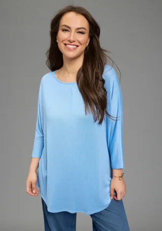 Laura Scott CURVE 3/4 Arm-Pullover mit figurschmeichelnder Passform und 3/4 Ärmeln