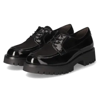 Tamaris Schnürschuhe  Schwarz - Gr. 40 -  Textil und Synthetik