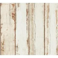 living walls Vliestapete Il Decoro, leicht strukturiert, gestreift, realistisch, Holz, Landhaus Tapete Holzoptik Tapeten Wohnzimmer Schlafzimmer Küche Design