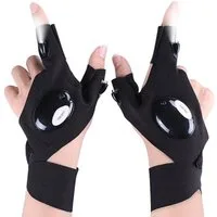 KINSI Taschenlampe LED-Taschenlampe Handschuhe, mit Licht Gadgets für Männer Angelzubehör, Geeignet für Outdoor-Sportarten, Autoreparatur
