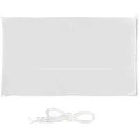 relaxdays Sonnensegel Rechteckiges Sonnensegel weiß, 2 x 4 m