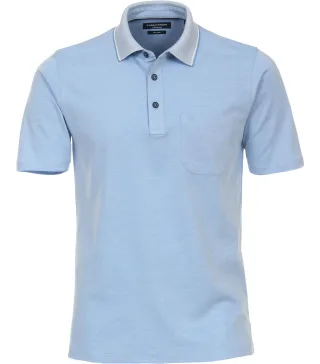 CASAMODA - Polo-Shirt uni blau - Gr. - 4XL