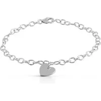 Vivance Armband 925 Silber rhodiniert mit Herz Motiv
