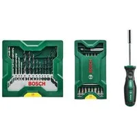 BOSCH Bit-Set 15 + 25 tlg. e Set + Handhalter 2607017655, inkl. Bithalter-Schraubendreher