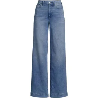 Recover Jeans High Waist mit weitem Bein, Damen,  Blau, by Lands' End