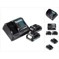 Makita Power Source Kit 12V mit 2x BL1021B Akku 2,0Ah + DC10SB Ladegerät Akkupacks