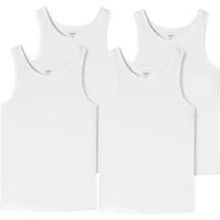uncover by SCHIESSER Unterhemd Basic hochwertige Unterhemden im 4er Sparpack