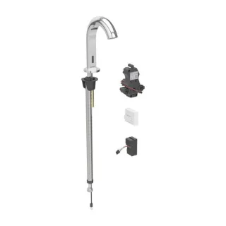 Geberit Piave Waschtischarmatur 116181211 ohne Mischer, Standmontage, Netzbetrieb, Unterputz