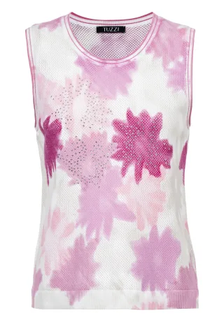 tuzzi - Pulli ROSÉ ALL DAY mit Ziersteinen blush/flamingo/ecru - Gr. - 46