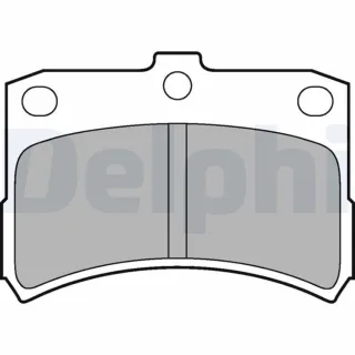 Delphi Bremsbel?ge vorne Daihatsu Cuore 5 L7 1,0