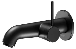 Keuco IXMO Soft Black Selection Waschtischarmatur Unterputz, rund, Ausladung: 165 mm, schwarz matt 59516370201