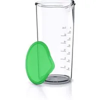 Arendo Messbecher mit Deckel, 600ml, 20 Unzen, Klarsichtbecher, Mixbecher aus Kunststoff, Kunststoff, (1-St), ideal für elektrische Handmixer, Stabmixer & Handrührer