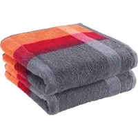 Erwin Müller Handtuch Handtuch "Streifen" 2er-Pack, Frottier/Jacquard, Walk-Frottier Streifen