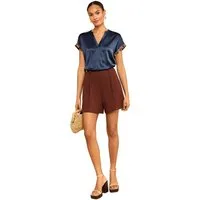 Love & Roses T-Shirt Love & Roses T-Shirt mit Satin-Front, Regular (1-tlg)