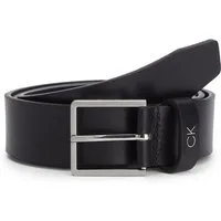 Calvin Klein Ledergürtel FORMAL BELT 3.5CM Monogramm-Logo an der Gürtelschlaufe