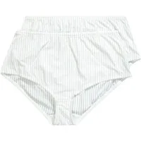 Ulla Popken Midislip Midislips 2er-Pack Nadelstreifen (2-St)