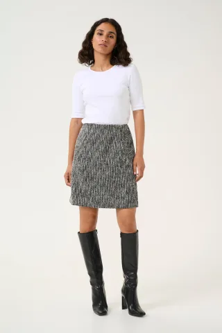 Rock Regular fit Black & White boucle black offwhite