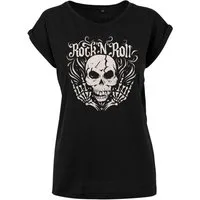 Youth Designz Print-Shirt "Skull Rock N Roll" Damen T-Shirt Statement oder Geschenk Frauen Motiv mit stylischen Aufdruck für Musik fans