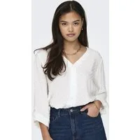 JDY Shirtbluse JDYDIANA LIFE 7/8 DOBBY SHIRT WVN NOOS