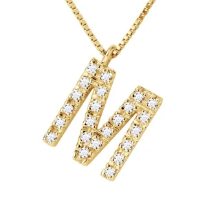DIADEMA - Halskette mit Diamanten - M - Gelbgold - Chaine Véntienne