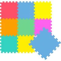 LittleTom Puzzlematte ab dem 1. Tag - 9 Teile Baby Spielmatte - 30 x 30 Kinder Krabbelmatte, (9-tlg), Spielunterlage für Babys und Kleinkinder - Kinderzimmer Puzzleteppich