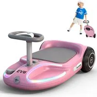 EVERCROSS TECH Elektro-Kinderauto EV6 Elektrisches Rutschauto mit 360°-Drehung & Bluetooth-Musik