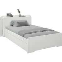 OTTO home Bett Ismund, Stauraum im Kopfteil, Stauraumbett, inklusive Lattenrost, teilmassiv, Bettkasten optional