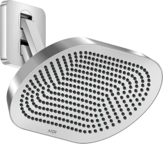 Hansgrohe AXOR ShowerSphere Kopfbrause 370/220 2jet EcoSmart mit beweglichem Brausearm, Chrom, 39746 39746000