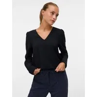 Vero Moda Langarmbluse VMESME LS V-NECK TOP WVN GA