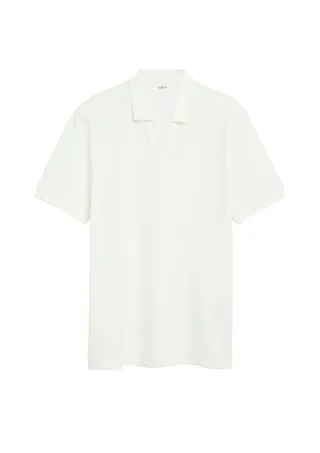 s.Oliver - Polo-Shirt creme - Gr. - XL