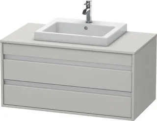 Duravit Ketho Konsolenwaschtischunterbau wandhängend Betongrau Matt 1000x550x496 mm - KT675500707 KT675500707