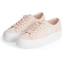 Calvin Klein Jeans VULC FLATFORM LOW CV MG Plateausneaker Schnürschuh, Freizeitschuh, Halbschuh mit seitlichem Logo