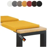 Lycce Bankauflage Klemmkissen, Sitzkissen 1 Leiste, 35cm Klemmtiefe, weich gepolstert, (1 St), verrutscht nicht, hochwertiger Kunstlederbezug, verschiedene Farben