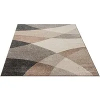 merinos Teppich Thales 6100, rechteckig, Höhe: 10 mm, Kurzflorteppich mit Konturenschnitt, Wohnzimmer