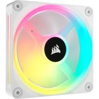iCUE LINK QX120 RGB 120-mm-PWM-Lüfter, Gehäuselüfter weiß, Erweiterungskit, 120 mm