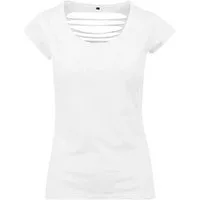 WITORU T-Shirt 1er/2er Pack - Nackenfreies Damen Shirt für Frauen und Mädchen (1-tlg) - 100% Baumwolle, offener Rücken