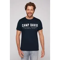 CAMP DAVID T-Shirt mit Logo-Print auf der Vorderseite