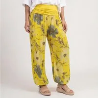 OriginalYou Haremshose Sommerhose luftig und leichte Pumphose für Damen mit elastischem Bund, sommerliches Design, Middle Waist