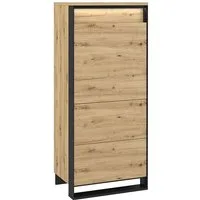 Compleo Kommode LIMA Schrank mit 3 Einlegeböden, mit 1 Tür, Loft stil