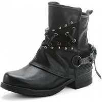 Pogolino ST07 Bikerboots Damen Nieten Stiefeletten Biker Boots leicht gefüttert