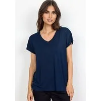 soyaconcept V-Shirt SC-MARICA 32 aus Viskosemischung mit Lyocell und Elasthan, Regular Fit