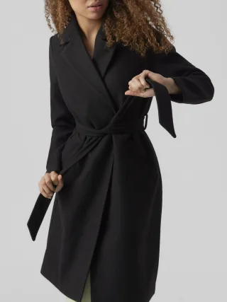 VERO MODA - VMFORTUNEAYA LONG COAT GA NOOS Black - Gr. - S
